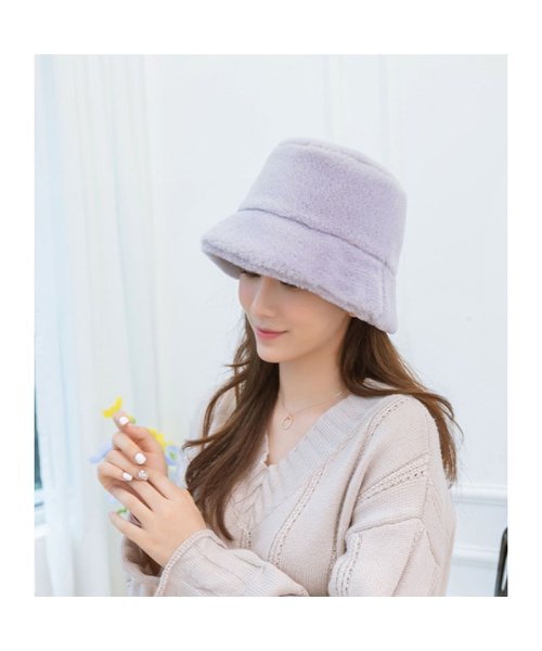 セール セイヘイショップ Seiheishop バケットハット レディース ハット 帽子 ファーハット 暖かい 手触り良い おしゃれ 折りたためる 防寒 デイリー シンプル Magaseek