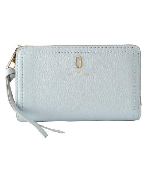  Marc Jacobs(マークジェイコブス)/【MARC JACOBS(マークジェイコブス)】MARC JACOBS SOFTSHOT PEARLIZED CMPCT WALET/ブルー系