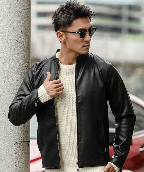 Cavaria キャバリア Puレザーシングルライダースジャケット キャバリア Cavaria Magaseek Cavaria キャバリア Puレザーシングルライダースジャケット キャバリア Cavaria Magaseek