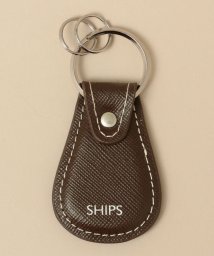 SHIPS MEN(シップス　メン)/SHIPS:【SAFFIANO LEATHER】イタリアンレザー  キーホルダー/ブラウン