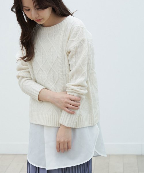 インナーセットケーブルニットプルオーバー ロペピクニック Rope Picnic Magaseek