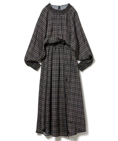 Musee オーバーチェックプリントワンピース クリアインプレッション Clear Impression Magaseek