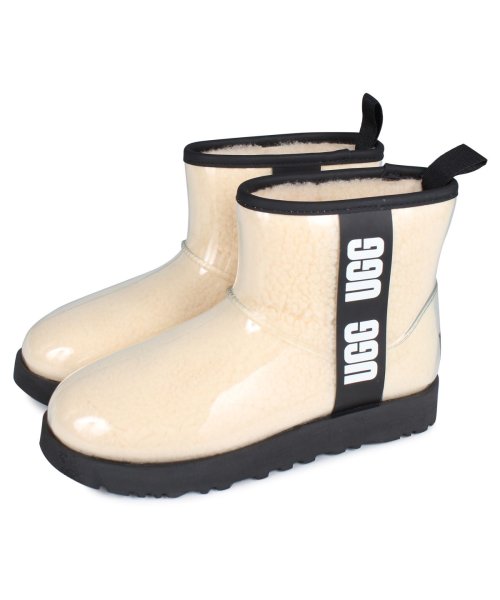 UGG アグ ブーツ レインブーツ クラシック クリア ミニ レディース CLASSIC CLEAR MINI ブラック ベージュ 黒 1113190 UGG アグ ブーツ