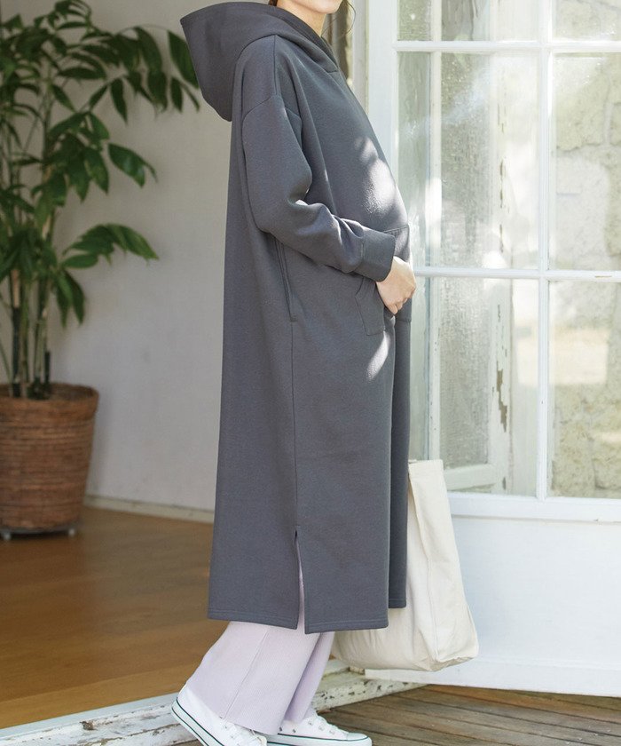 セール Vismommy 裏起毛パーカーワンピース 授乳口付き 産前産後 Web限定 ビス Vis Magaseek