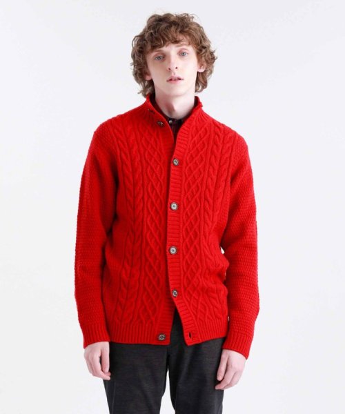 ケーブル クルーネックカーディガン メンズファッション 阪急百貨店公式通販 阪急 Men S Online Store