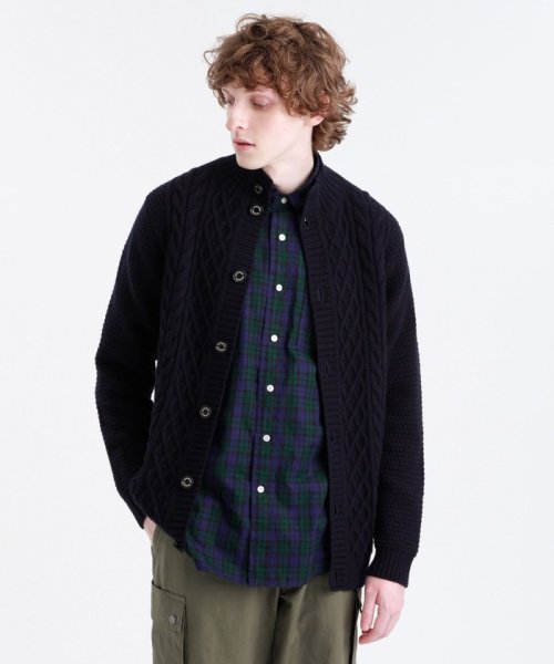 ケーブル クルーネックカーディガン メンズファッション 阪急百貨店公式通販 阪急 Men S Online Store