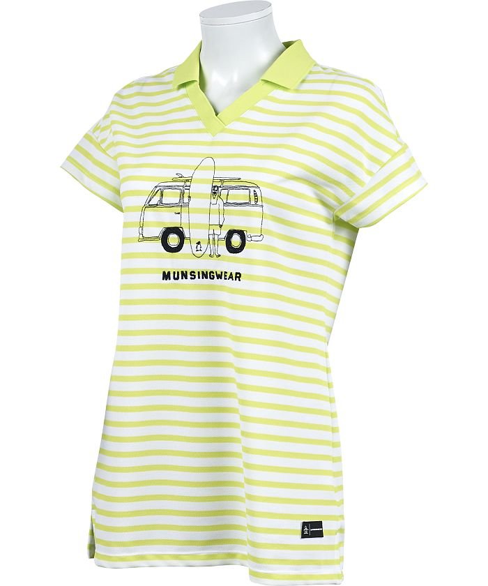 セール Sayuri Nishikubo イラストコラボ サンスクリーン ボーダーチュニックシャツ マンシングウェア Munsingwear Magaseek セール Sayuri Nishikubo イラストコラボ サンスクリーン ボーダーチュニックシャツ マンシングウェア Munsingwear Magaseek