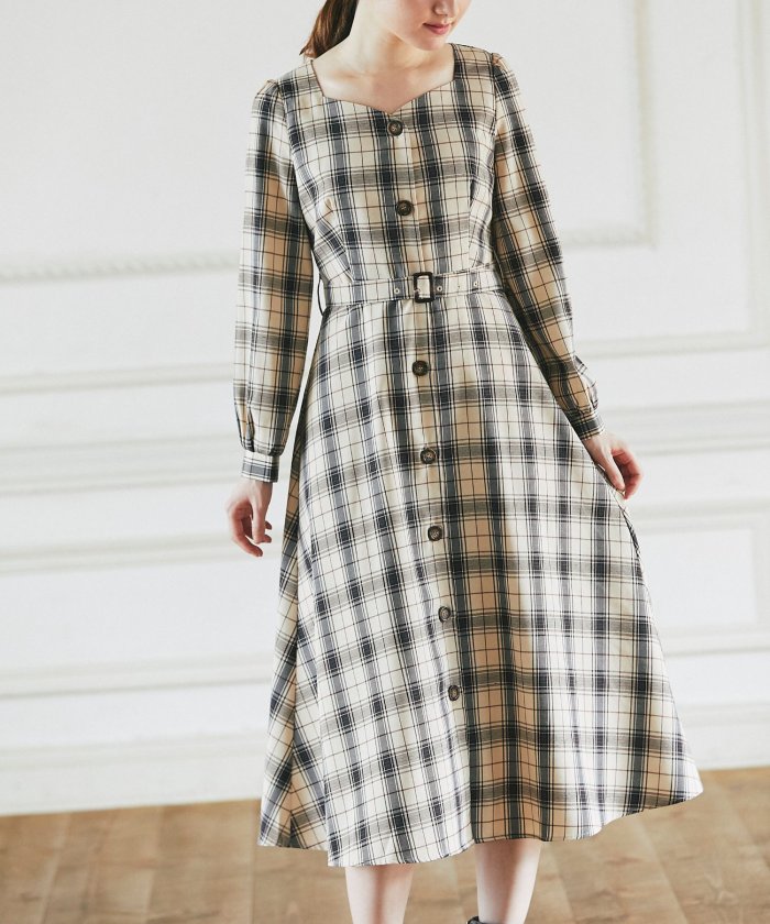 セール ベルト付きスクエアハートネックチェックロングワンピース トッコクローゼット Tocco Closet Magaseek セール ベルト付きスクエアハートネックチェックロングワンピース トッコクローゼット Tocco Closet Magaseek