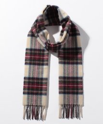 Johnstons(ジョンストンズ)/【JOHNSTONS】Tartan Scarf　マフラー　WD000033/ホワイトレッド