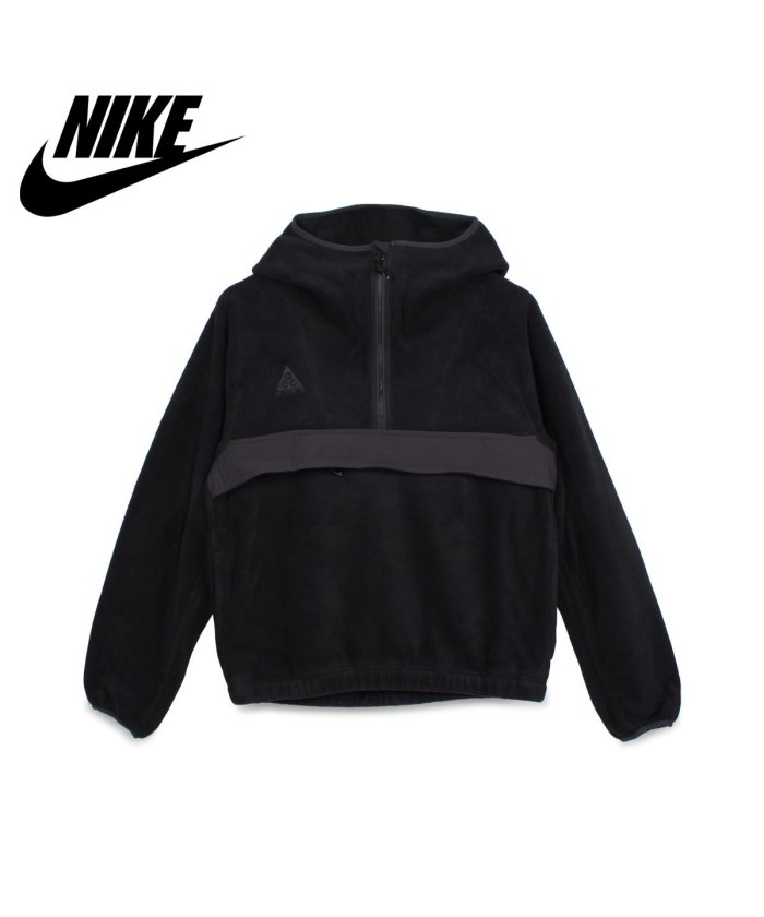 クーポン開催中 Nike Acg ナイキ ジャケット フリースジャケット フーディー メンズ レディース As W Acg M Fleece Anorak ブラック 黒 Cu4 ナイキ Nike Magaseek