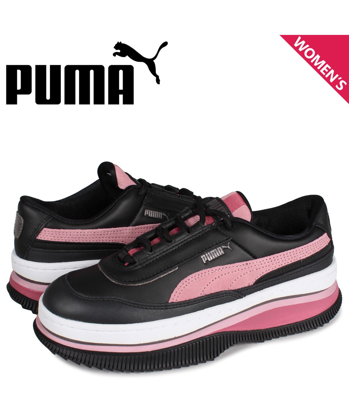 プーマ PUMA デバ ミックスド メタリック スニーカー レディース 厚底 ...