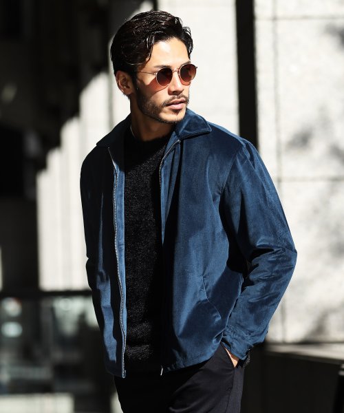 ベロアスウィングトップ スウィングトップ ブルゾン メンズ ジャケット アウター ジギーズショップ Jiggys Shop Magaseek