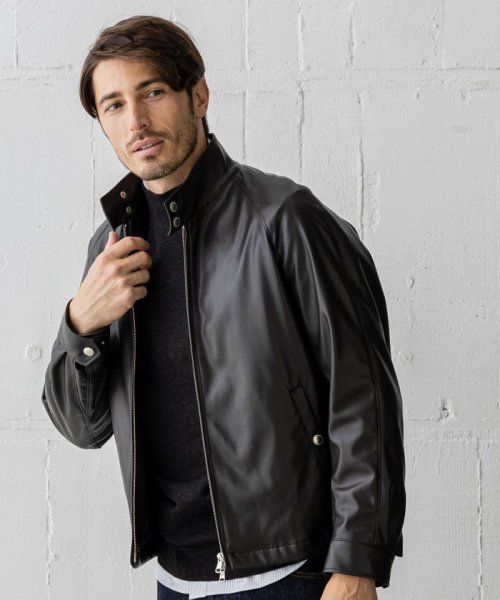 フェイクラムレザー ゴルフジャケット メンズファッション 阪急百貨店公式通販 阪急 Men S Online Store