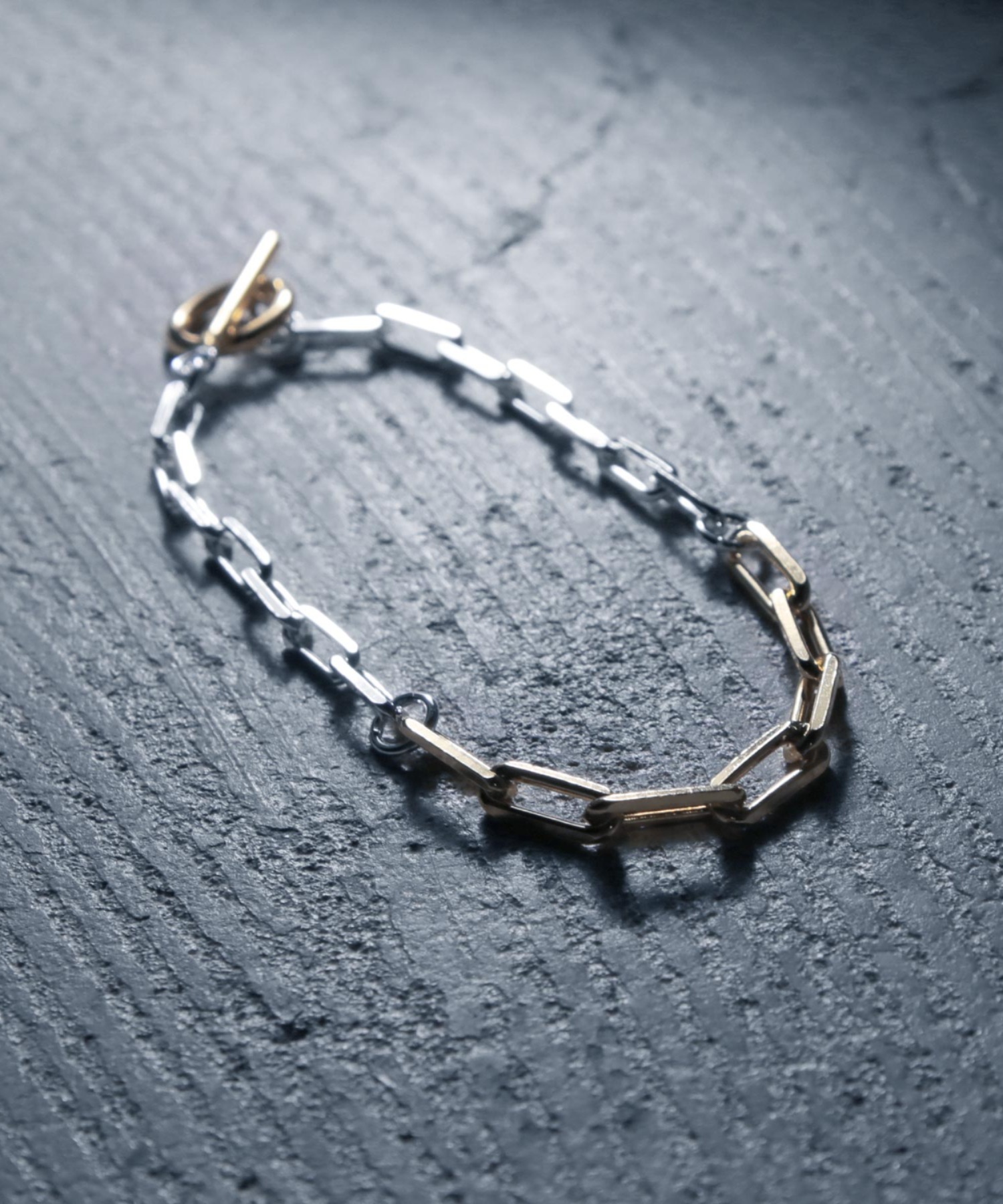 【YArKA/ヤーカ】silver925 long oval chain bracelet [LVO]/オーバルチェーンミックスブレスレット  シルバー925