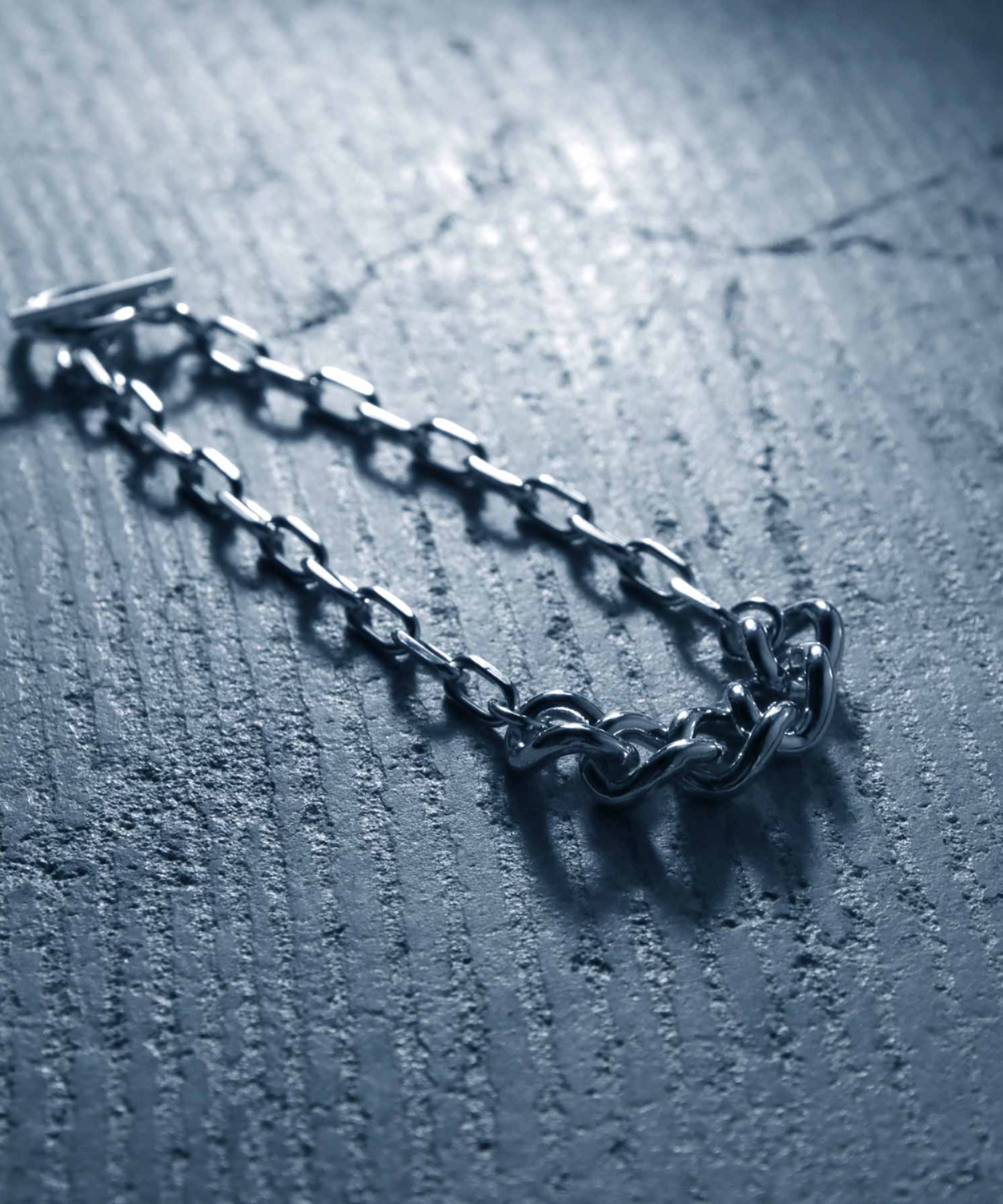 YArKA/ヤーカ】silver925 thick flat & oval chain bracelet [F906