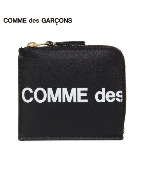 コムデギャルソン COMME des GARCONS 財布 ミニ財布 メンズ レディース L字ファスナー 本革 HUGE LOGO WALLET  ブラック 黒 (503008257) コムデギャルソン(COMMEdesGARCONS) MAGASEEK