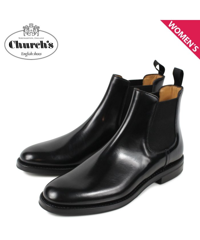チャーチ Churchs モンラス ブーツ サイドゴア ショートブーツ レディース Monmouth Wg ブラック 黒 Dt0002 チャーチ Churchs Magaseek