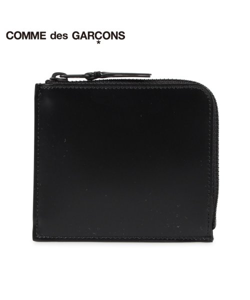 コムデギャルソン COMME des GARCONS 財布 ミニ財布 メンズ レディース L字ファスナー 本革 VERY BLACK WALLET  ブラック 黒(503030198) コムデギャルソン(COMMEdesGARCONS) MAGASEEK