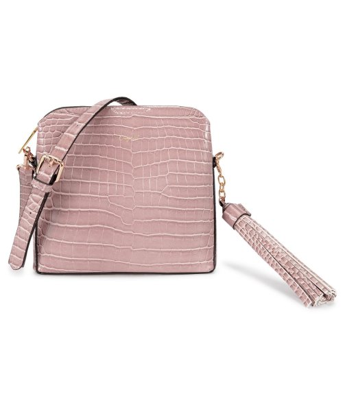 Ungrid(アングリッド)/アングリッド Ungrid バッグ ショルダーバッグ レディース SHINY SMALL CROCO BIG TASSEL BAG ブラック グレー オーク カ/ラベンダー