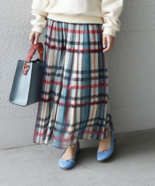 Ships Any Sprintex チェックプリーツスカート シップス エニィ ウィメンズ Ships Any Womens Magaseek