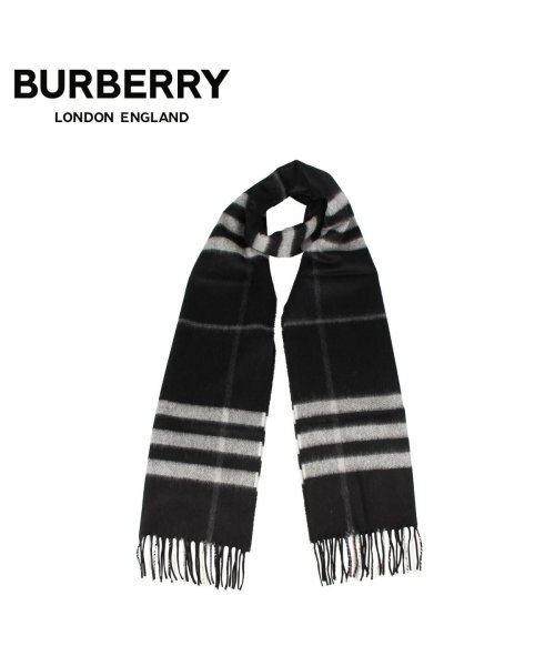 バーバリー BURBERRY マフラー スカーフ メンズ レディース チェック カシミア MUFFLER ブラック 黒 8015537  (503608102) | バーバリー(BURBERRY) - MAGASEEK