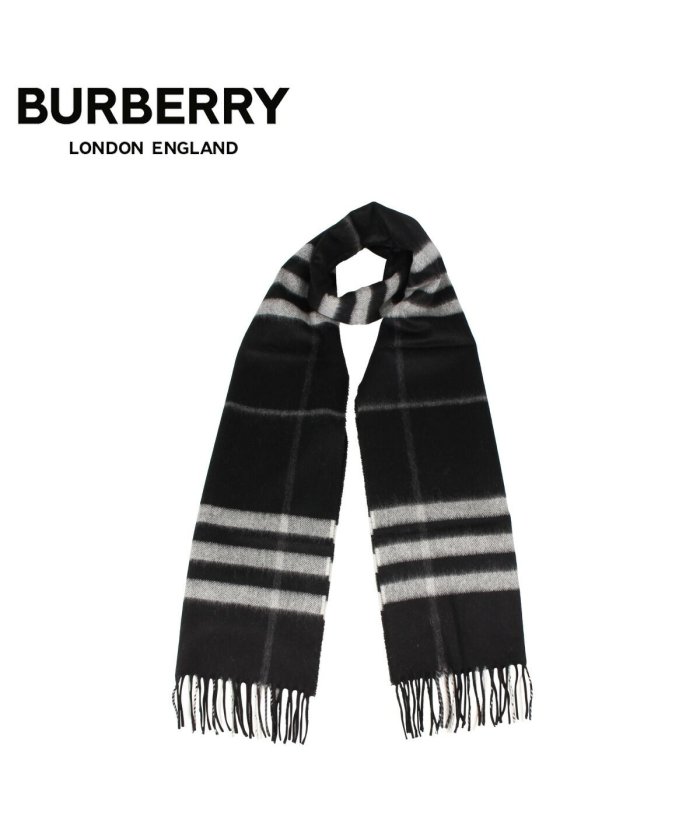 バーバリー Burberry マフラー スカーフ メンズ レディース チェック カシミア Muffler ブラック 黒 バーバリー Burberry Magaseek