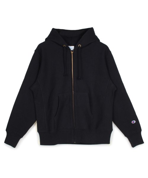 CHAMPION(チャンピオン)/チャンピオン Champion リバースウィーブ パーカー スウェット ジップアップ メンズ レディース REVERSE WEAVE PULLOVER HOOD/ブラック