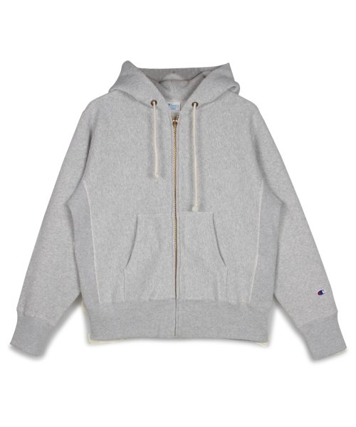 CHAMPION(チャンピオン)/チャンピオン Champion リバースウィーブ パーカー スウェット ジップアップ メンズ レディース REVERSE WEAVE PULLOVER HOOD/シルバーグレー