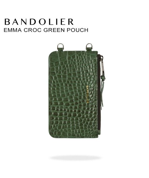 BANDOLIER(バンドリヤー)/BANDOLIER バンドリヤー ポーチ スマホ 携帯 レディース EMMA CROC GREEN POUCH グリーン 20emm/その他