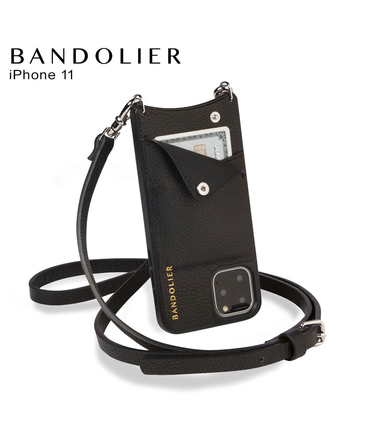 BANDOLIER バンドリヤー エマ シルバー iPhone11 ケース スマホ 携帯 ショルダー アイフォン メンズ レディース EMMA  SILVER ブ