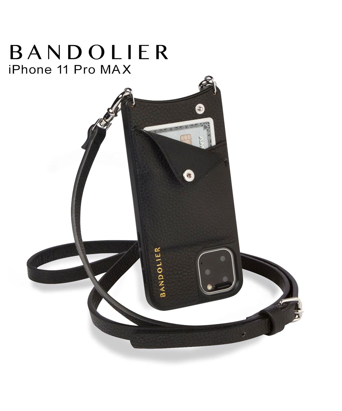 BANDOLIER iPhone11 Pro MAXシルバースタッズバンドリヤー