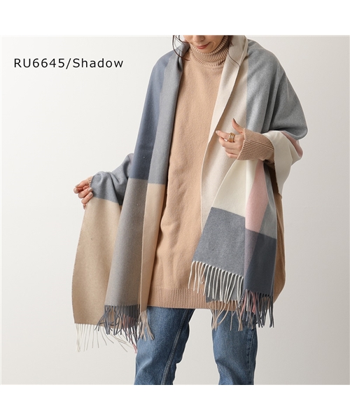 【JOHNSTONS(ジョンストンズ)】JOHNSTONS OF ELGIN ジョンストンズ WA56 カシミヤ 大判 ストール マフラー チェック柄 wa0