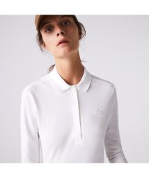 LACOSTE(ラコステ)/ストレッチポロシャツ（長袖）/ホワイト