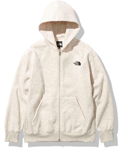 THE NORTH FACE(ザノースフェイス)/SQUARE LOGO FULZIP/ライトベージュ