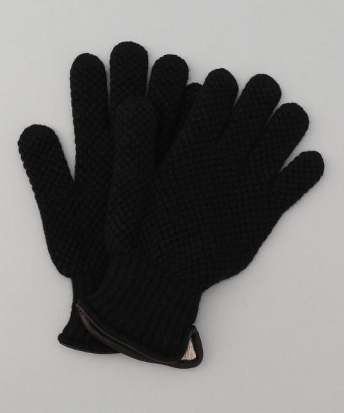 Alpo カシミヤ混 レザーパイピング ニット グローブ メンズファッション 阪急百貨店公式通販 阪急 Men S Online Store