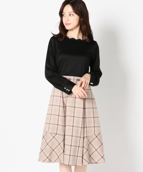 セール ドッキングチェック柄ワンピース ミッシュマッシュ Misch Masch Magaseek