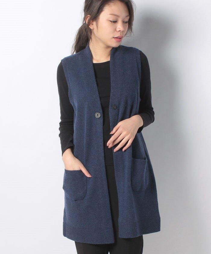 セール 51 Off ロングニットベスト レリアンプラスハウス Leilian Plus House Magaseek