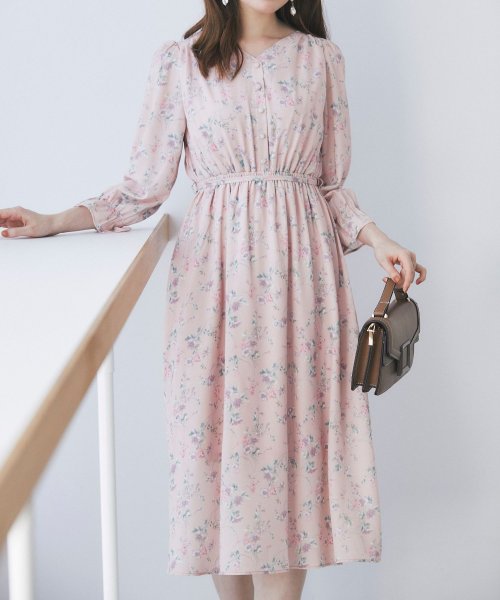 ウエストりぼん付きフラワープリントワンピース トッコクローゼット Tocco Closet Magaseek ウエストりぼん付きフラワープリントワンピース トッコクローゼット Tocco Closet Magaseek