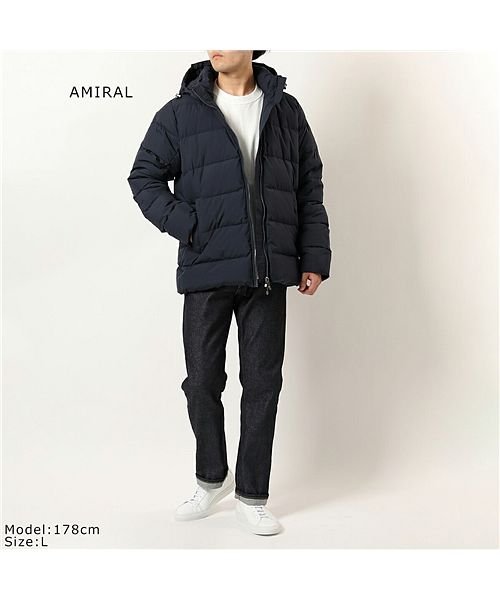 PYRENEX(ピレネックス)/【PYRENEX(ピレネックス)】HMO009 SPOUTNIC MAT JACKET  スプートニック マット フード付き ダウンジャケット ブルゾン メンズ/ネイビー系