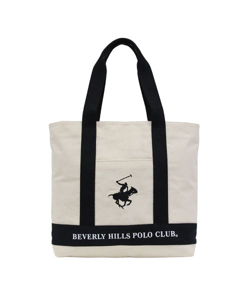 BEVERLY HILLS POLO CLUB(ビバリーヒルズポロクラブ)/【BEVERLY HILLS POLO CLUB】キャンバストートバッグ/アイボリー系