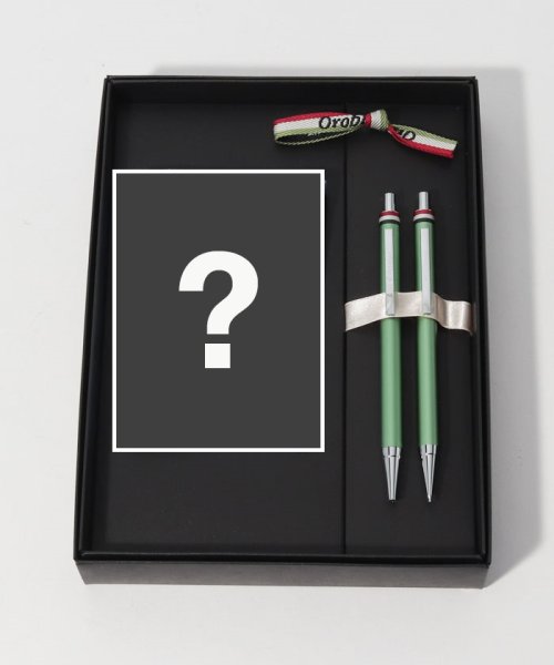 Orobianco(Pen)(オロビアンコ（ボールペン・タイピン・カフス）)/フレッチャ　ボールペン＆シャープペン+ハンドタオル　ギフトセット/LIGHTGREEN