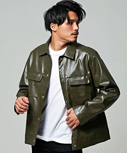 Mins Minis ミンスミニース フラップポケット付き長袖puレザージャケット エスビーセレクト Sb Select Magaseek