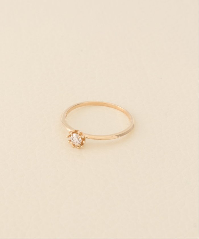 K10 0 1ct ダイヤモンド ミルククラウンリング 9 アンサンブル Ensemble Magaseek