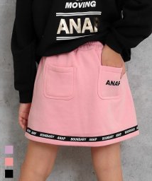 ANAP KIDS(アナップキッズ)/裏シャギーラインロゴスカート/ピンク