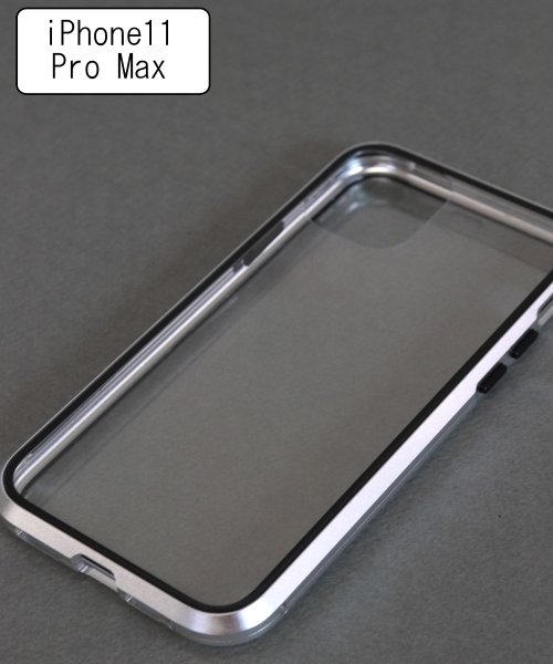 ninon(ニノン)/両面ガラスアイフォンケース　iPhone11&iPhone11pro&pro max/シルバー系2