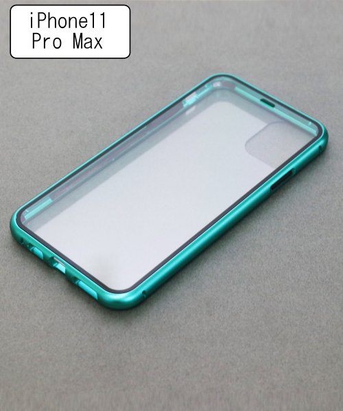 ninon(ニノン)/両面ガラスアイフォンケース　iPhone11&iPhone11pro&pro max/グリーン系2