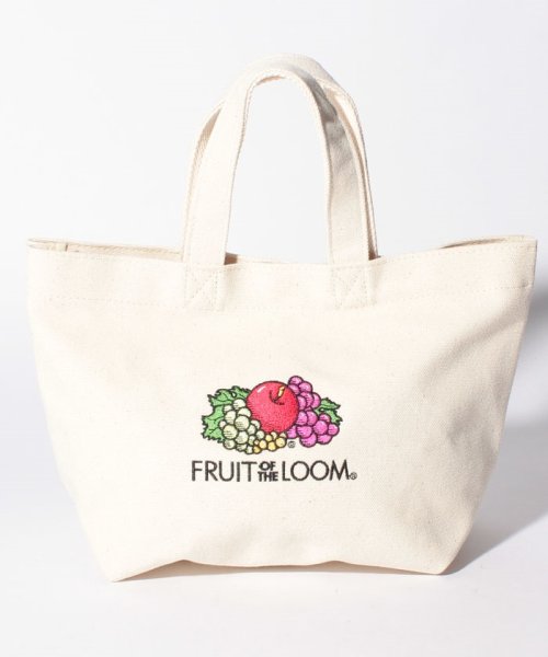 FRUIT OF THE LOOM(フルーツオブザルーム)/EMB LUNCH TOTE/ｵﾌﾎﾜｲﾄ