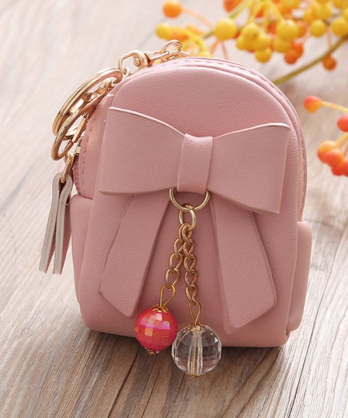 セール コインケース レディース ミニ財布 小さめ キーケース リボン付き かわいい 小銭入れ コインポーチ 小物 旅行 お出掛け ミニミニストア Miniministore Magaseek