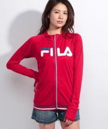 FILA(フィラ（スイムウェア）)/【FILA】ビックロゴUVラッシュガード/レッド