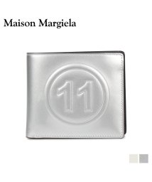 MAISON MARGIELA(メゾンマルジェラ)/メゾンマルジェラ MAISON MARGIELA 財布 二つ折り メンズ レディース BI－FOLD WALLET レザー ホワイト シルバー 白 S35UI0/シルバー